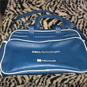 Dell Technologies Blue and white travel tote Bag New